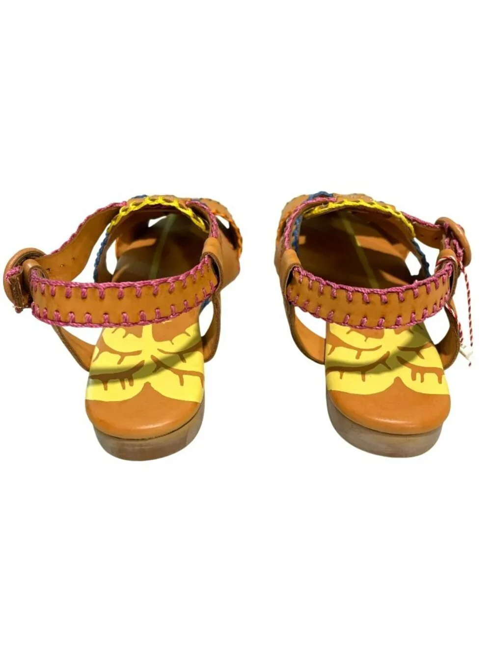 Farm Rio Handmade Palm Sandals Shoes Size 8 New in Box